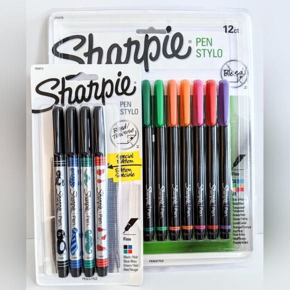 2 Sharpie Pen Stylo Fine Point Pen Sets (16 Pens Total) New - Picture 7 of 7